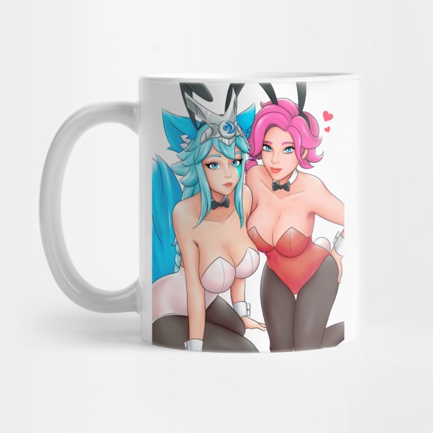 Bunny Maeve & Bunny Io by YHWdrawings